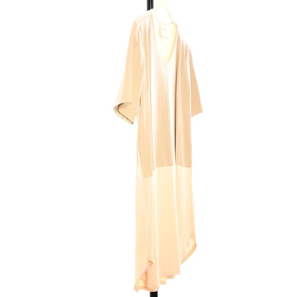 Mason by Michelle Peach Leather Front Tee Dress - Size P - Picture 3 of 7